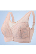 Women Plus Thin Cup Lace Adjustment Underwear Bra