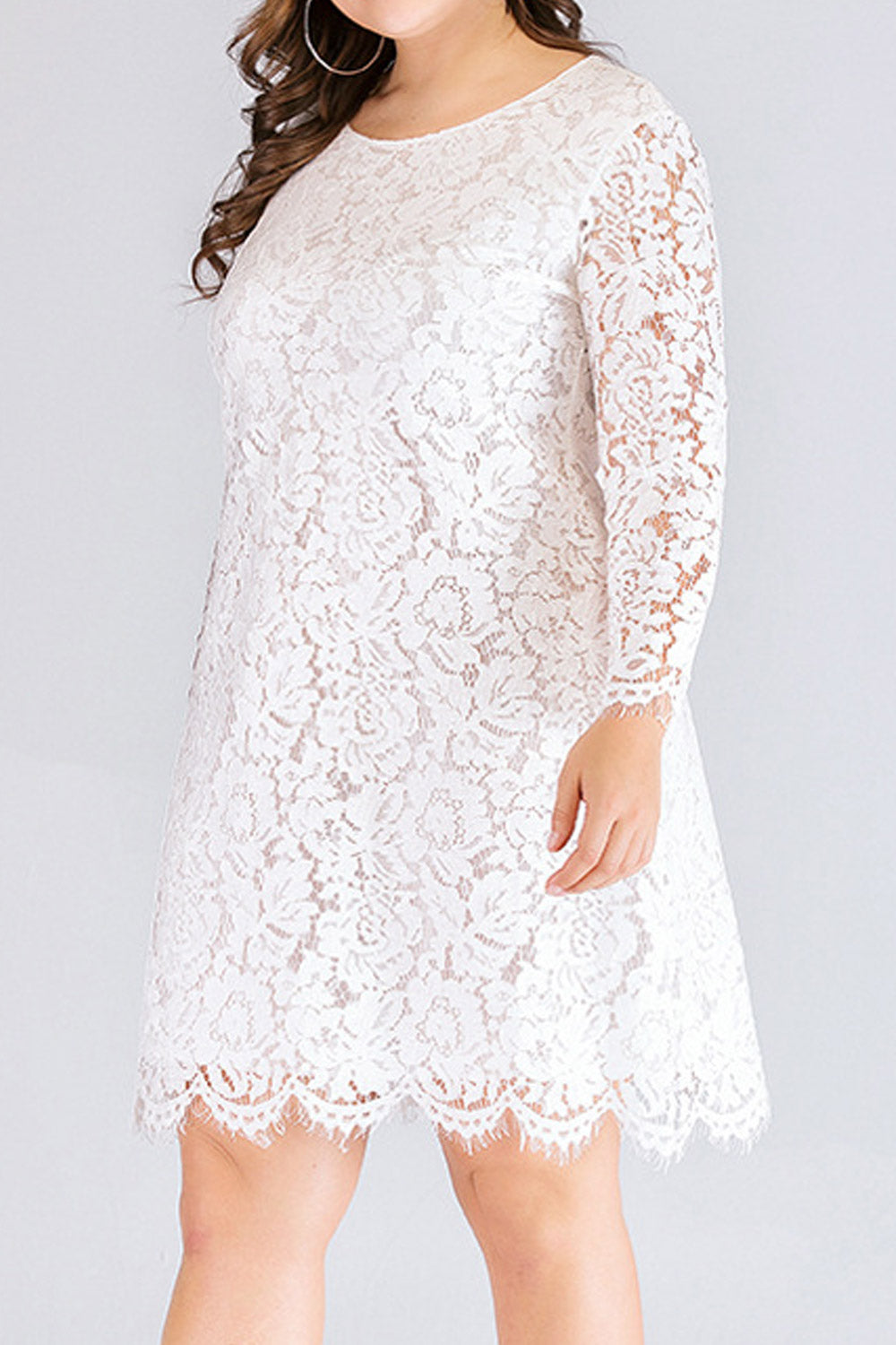 Women Plus Waist Slimming Mini Skirt Solid Color Fashion Party Dress