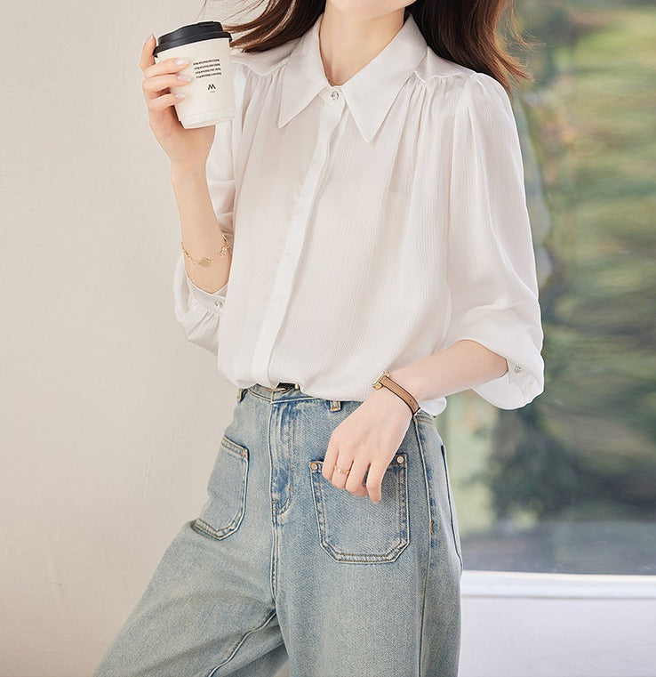 Women's Workwear Long Sleeve Top - New Spring & Autumn Office Essential