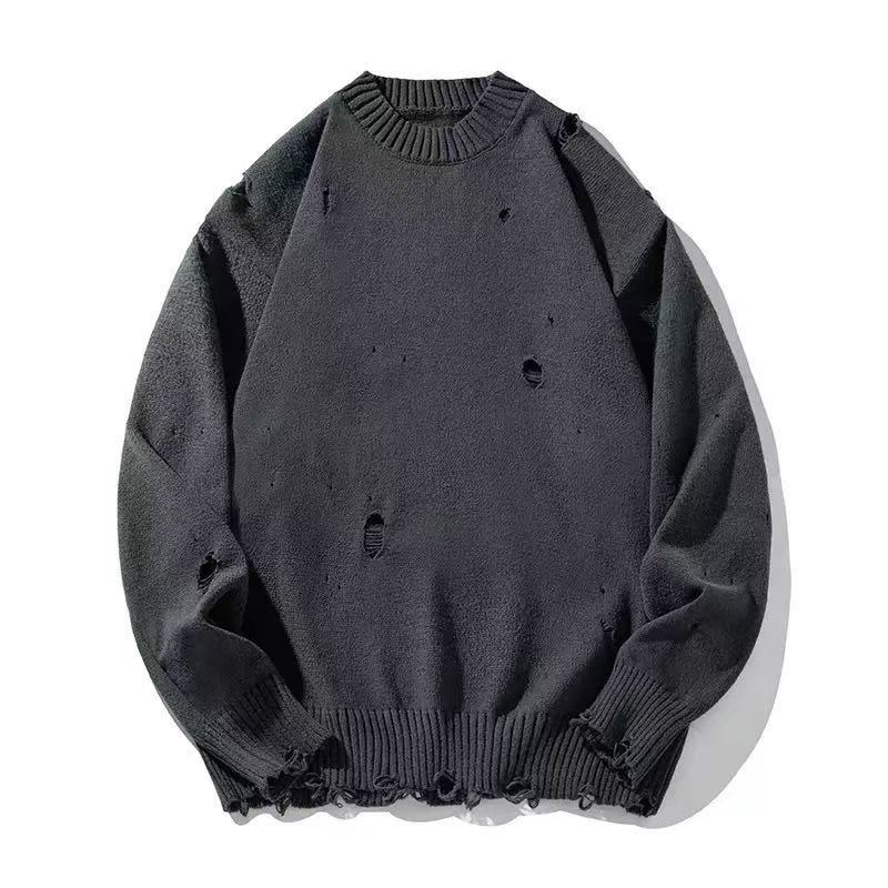 Women's Ripped Knitted Sweater