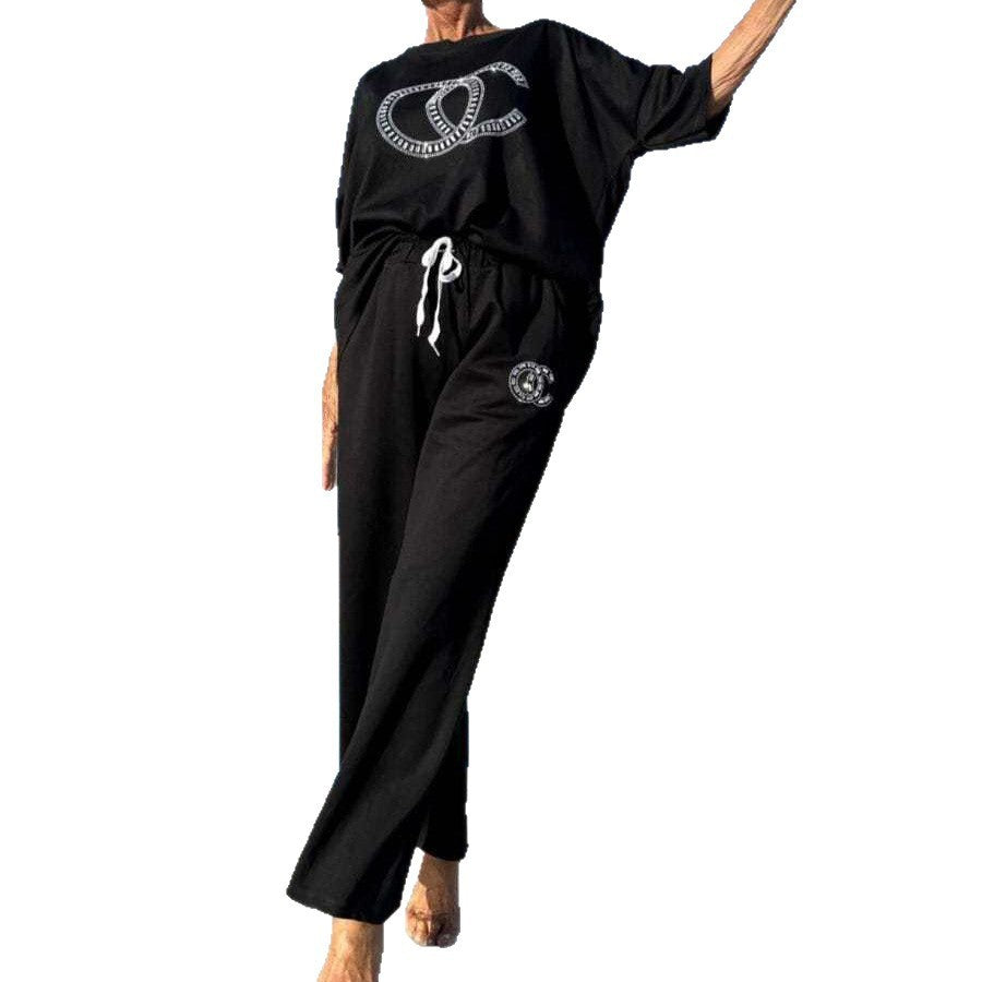 Title: Women's Casual Autumn Long Sleeve Top and Pants Two-Piece Matching Set