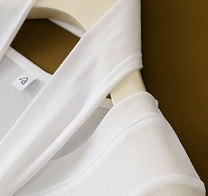 Women's Slim-Fit V-Neck Base Shirt - Autumn Elegant Goddess Style Inner Top