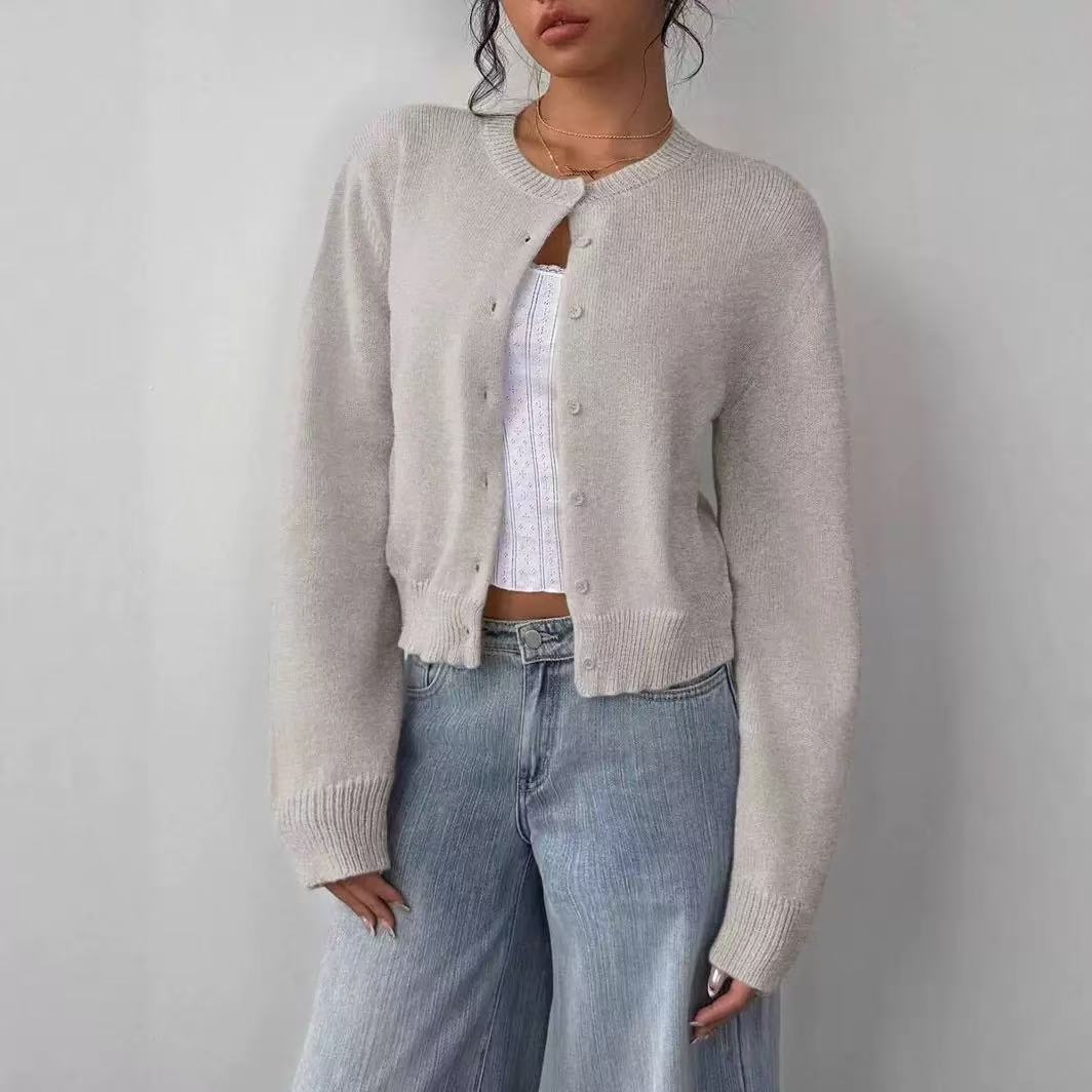 Women's Multi-Color Long-Sleeved Knitwear - Autumn/Winter Collection