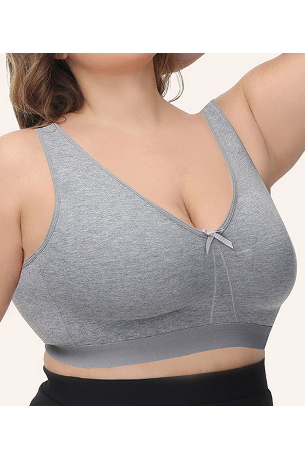 Women's Plus Seamless Full Coverage Minimizer Bra Thin Non-padded Push Bra