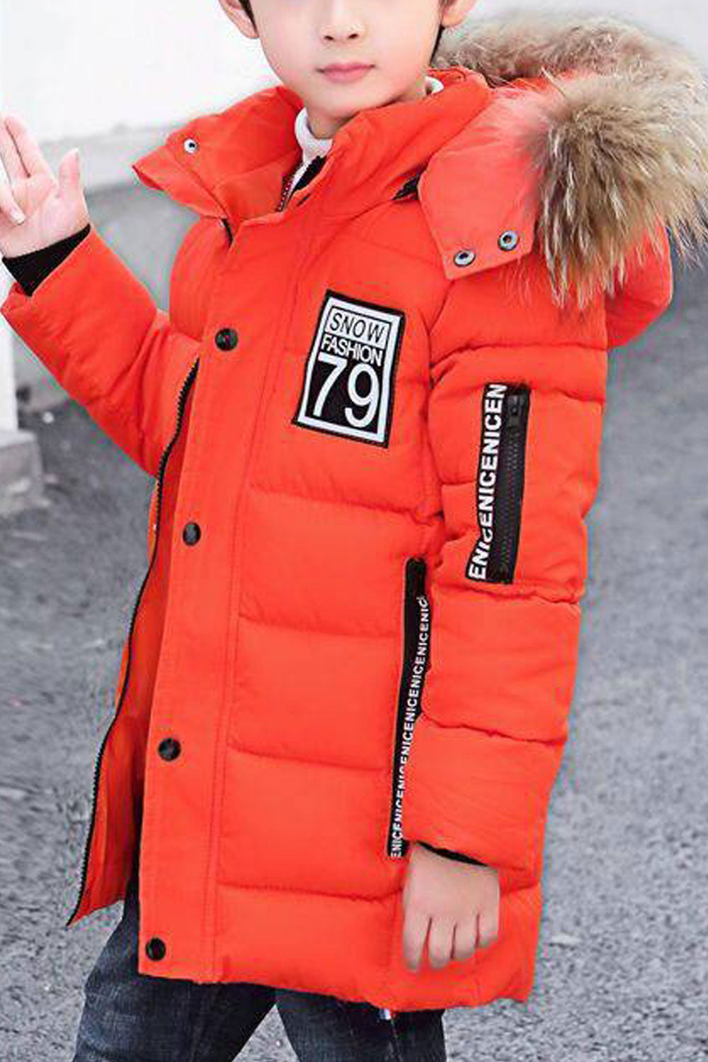 Kids Boys Winter Fashion Thick Padded Jacket