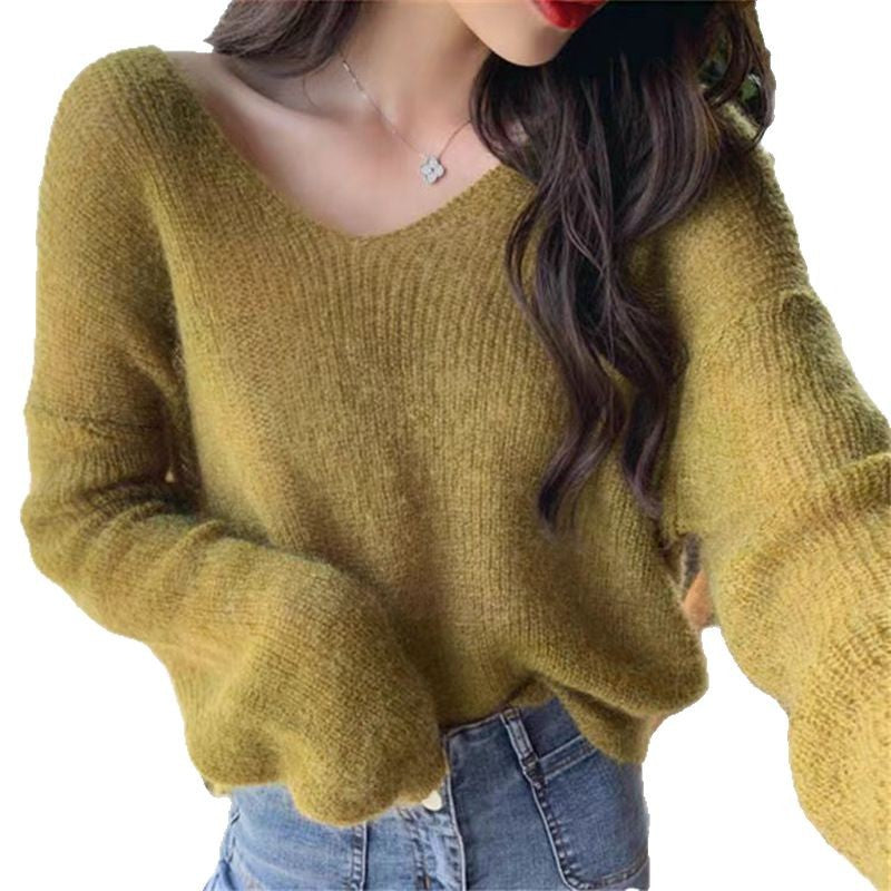 Women's Loose Fit Lazy-Style Early Autumn Sweater Jacket - Trendy New Cyber Fashion