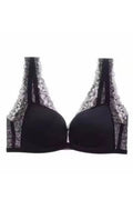 Women New Gather up, Beautiful back, Anti-blooming Thin at the top and Thick at the Bottom Strapless Front Button Seamless Lace