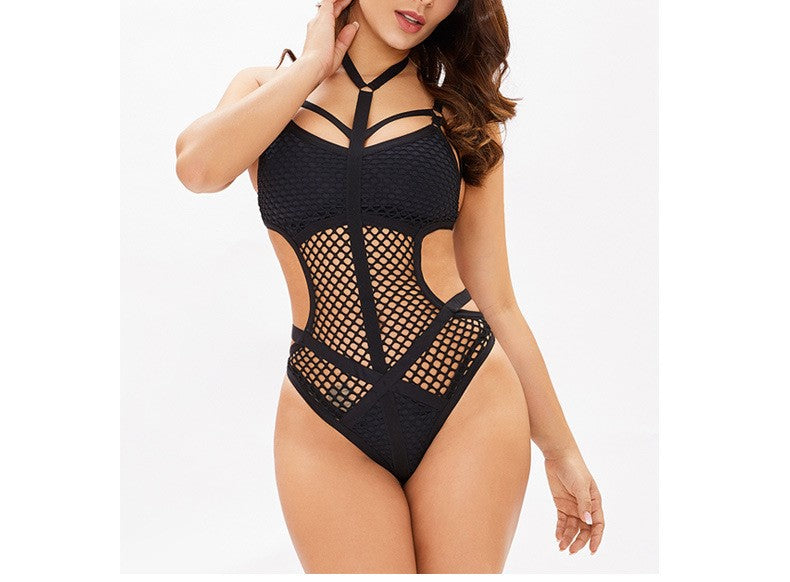 One-Piece Binding Bikini Swimsuit - Adjustable Wrap Design with Supportive Fit