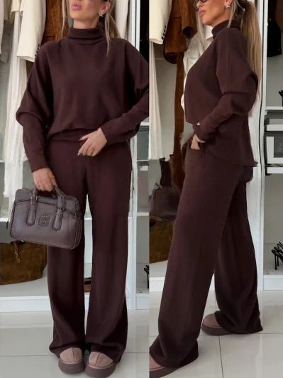 Women's Solid Color Elegant Casual Workwear 2-Piece Outfit Set