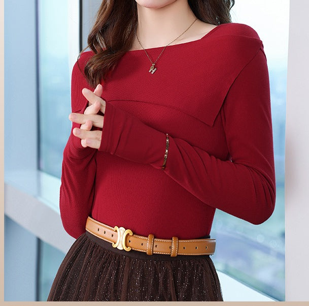 Women's Half-Turtleneck Base Shirt - Autumn & Winter New Style