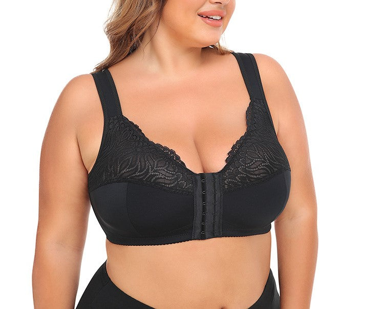Adjustable Plus Size Longline Sports Bra Vest with Side Support, Body Shaping Fit & 3-Row Hook-and-Eye Closure