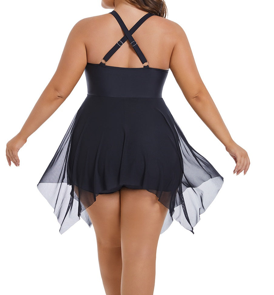 Floral Ruched Drawstring One‑Piece Swimsuit