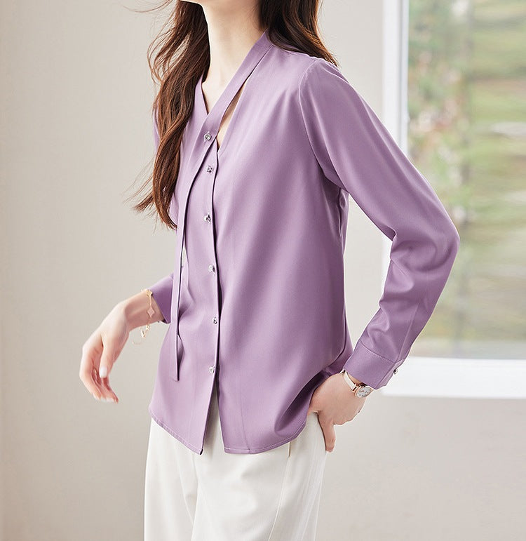 Women's Long Sleeve Shirt - New Season Spring & Autumn Design
