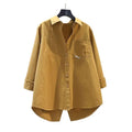 Women's Spring and Autumn Versatile Long-Sleeve Shirt Top