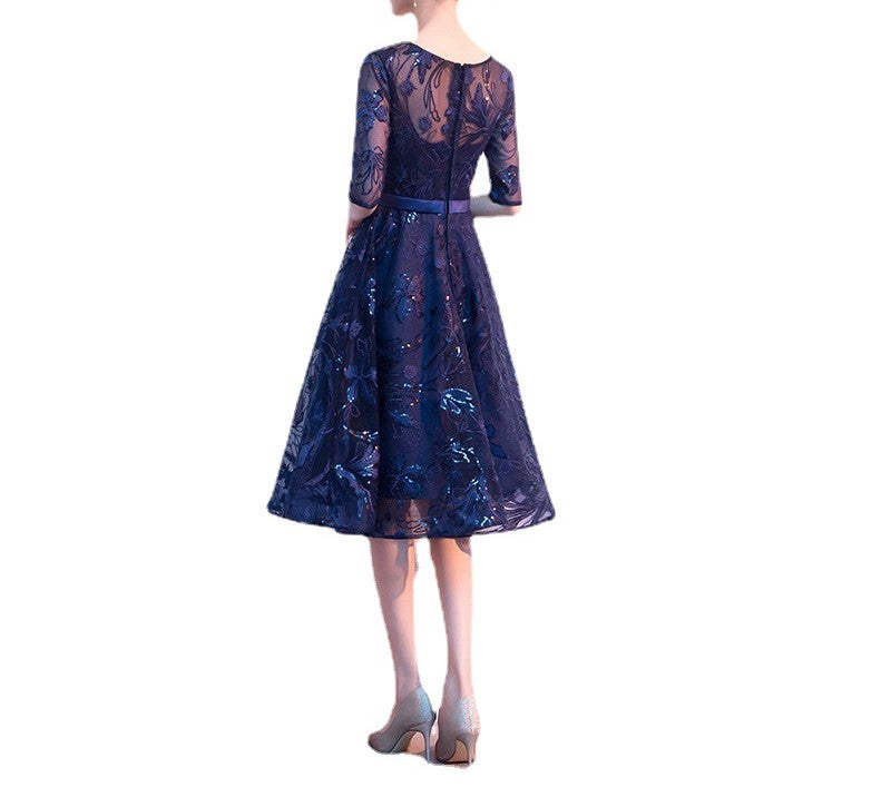 Elegant Sapphire – High-End Luxury Blue Evening Dress for Women | Sophisticated Banquet, Wedding & Everyday Glamour