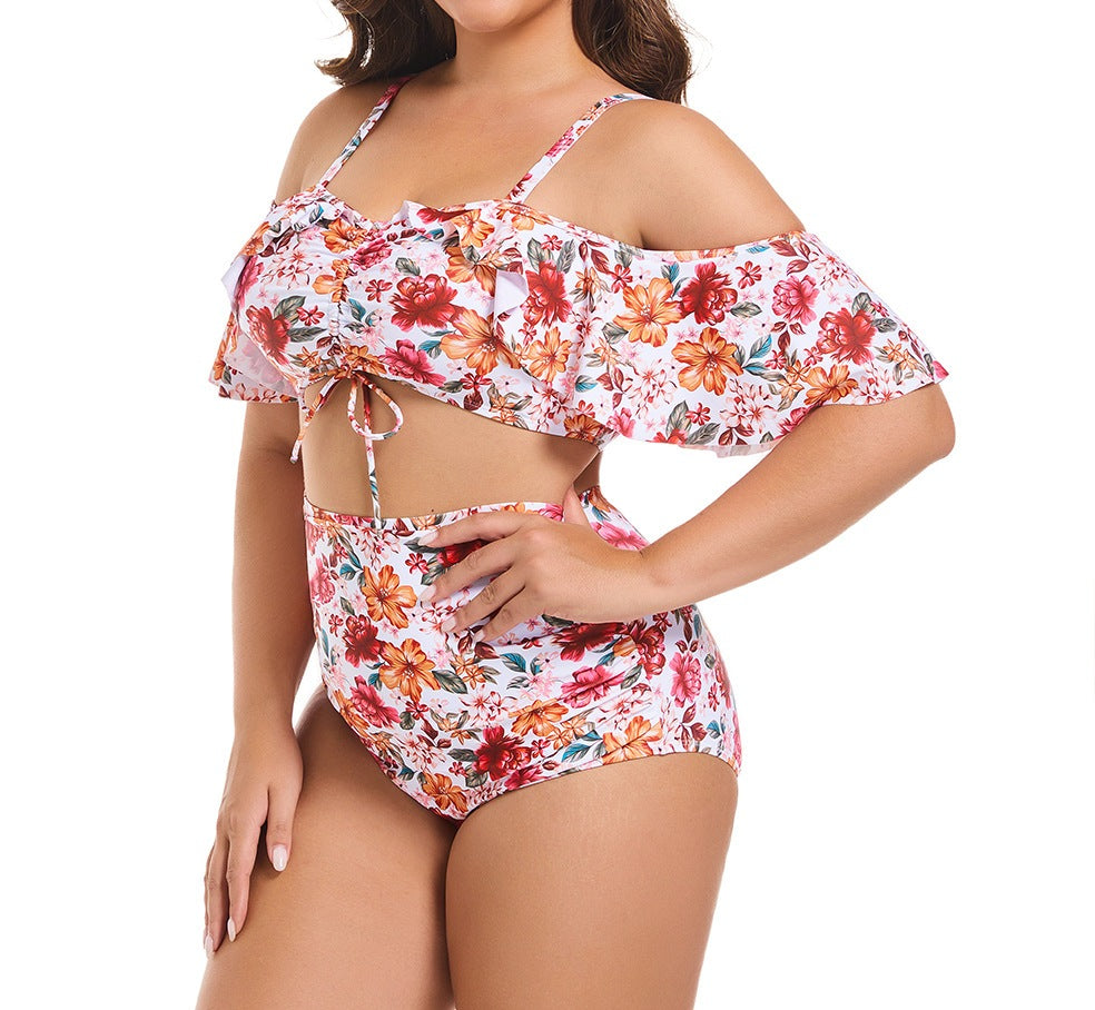 Women's Plus Size Conservative Two-Piece Tankini Swimsuit - RAC25JP2598WPSW