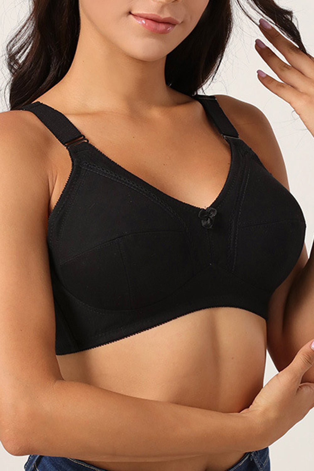 Women Plus Ultra-Thin Ring Assembled Steel Plus Bra