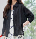 Women's Long-Sleeved Summer Sunscreen Chiffon Shirt - Lightweight Breathable Top
