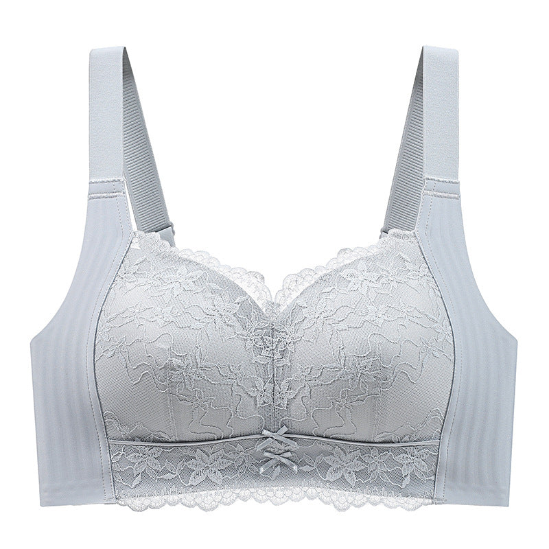 Jelly Soft Seamless Wireless Bra for Large Bust – Small Cup Look, Rimless Lightweight Support