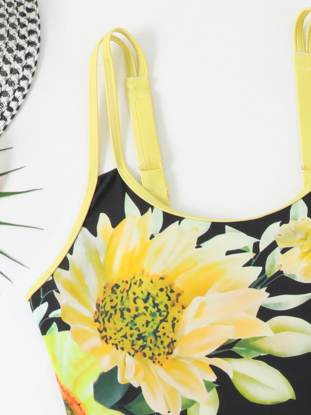 Digital Wave Dot Vest Tankini Swimsuit for Women