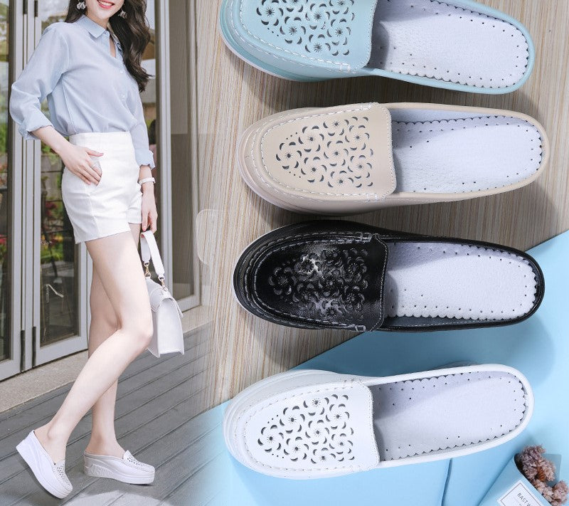 Spring & Summer New Trend Thick-Soled High-Heeled Slippers for Women - Casual Outdoor Comfort Style