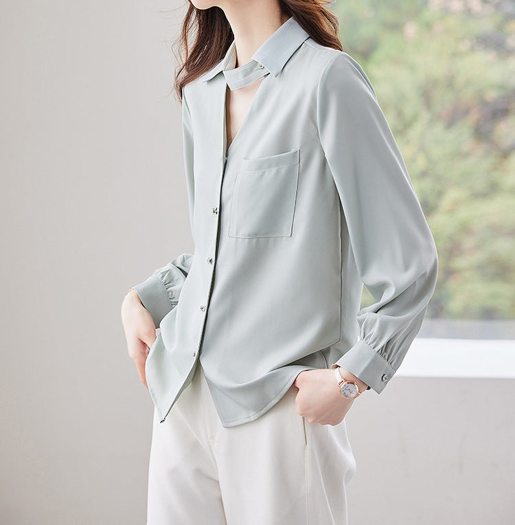 Women's New Spring & Autumn Long Sleeve Shirt - Modern Everyday Style