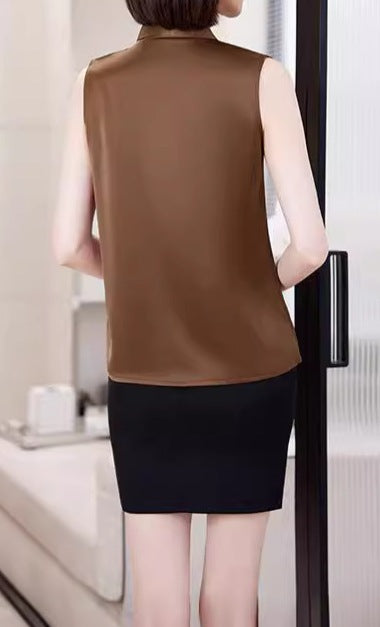 Women's Summer Small Shirt - Fashionable & Elegant Sleeveless Top