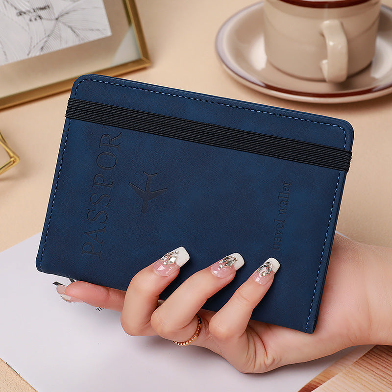 Passbook Holder Multi-Function ID Card Bag | Unisex Frosted Travel Card Storage Wallet