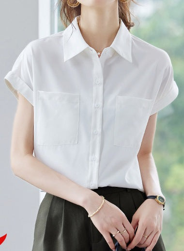 Women's Elegant Short Sleeve Summer Casual Shirt