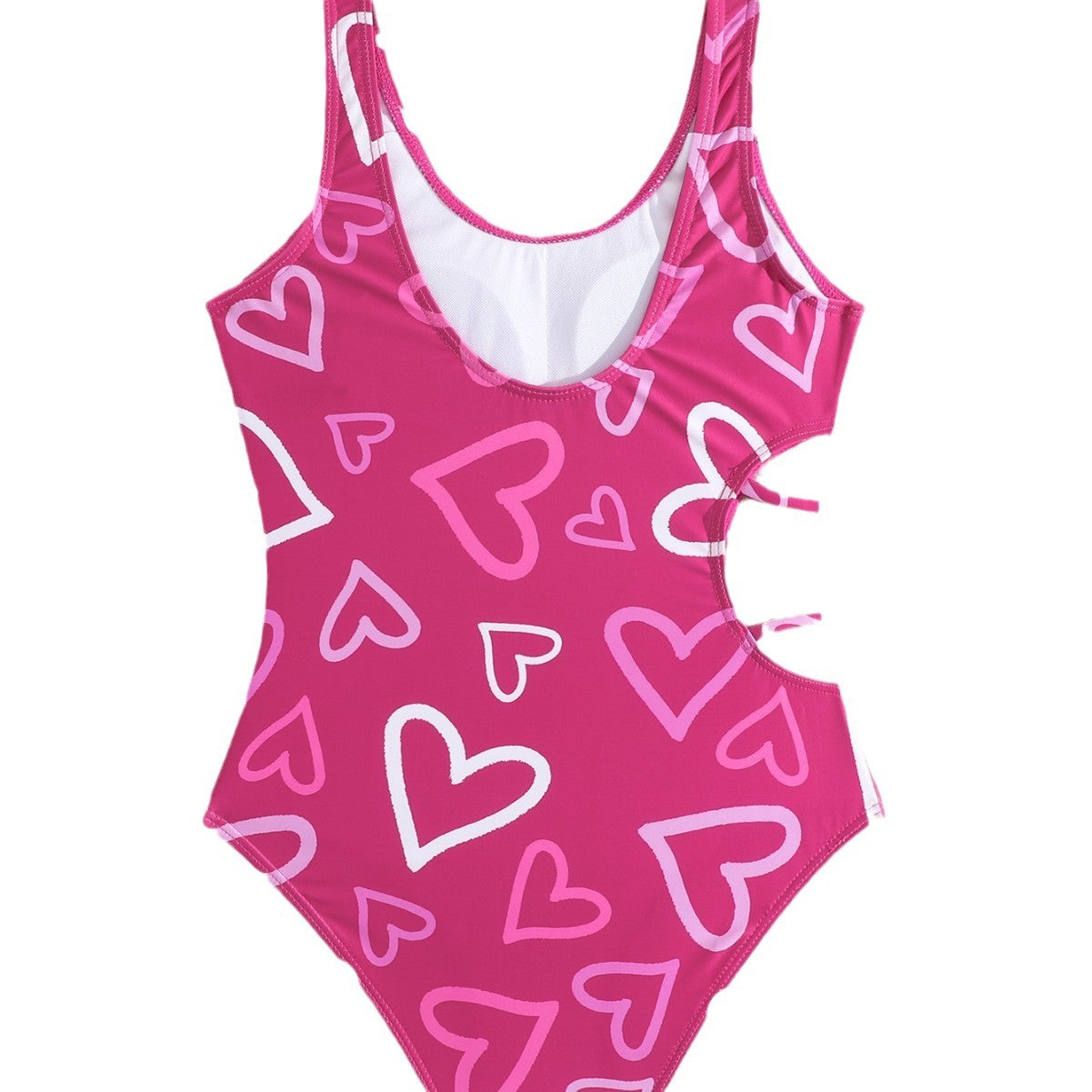 Girls Fresh Love Print One-Piece Swimsuit for Kids – Cute Summer Beach & Pool Bathing Suit