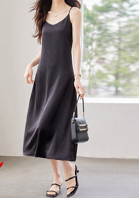 Women’s Summer Plus Size Elegant Casual Skirt with Inner Base & Back Split Design