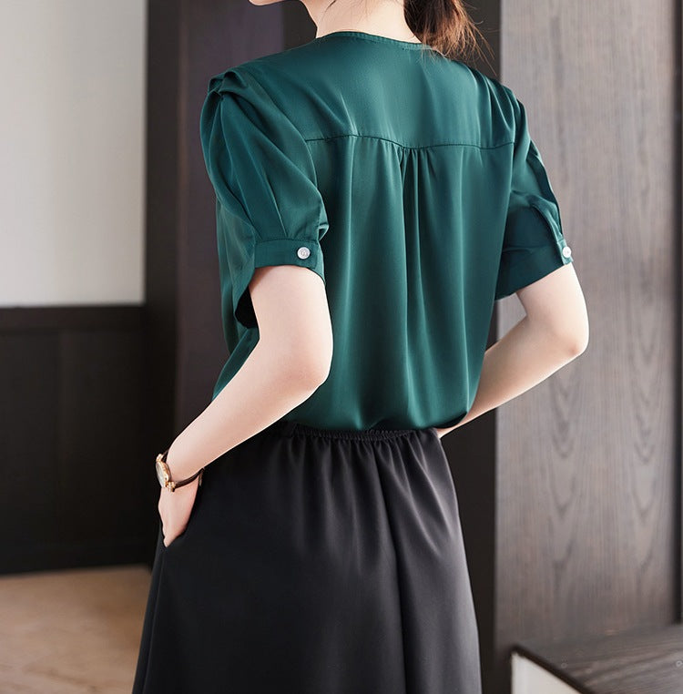 Women's Chiffon Shirt - Summer New Style Lightweight Elegant Top