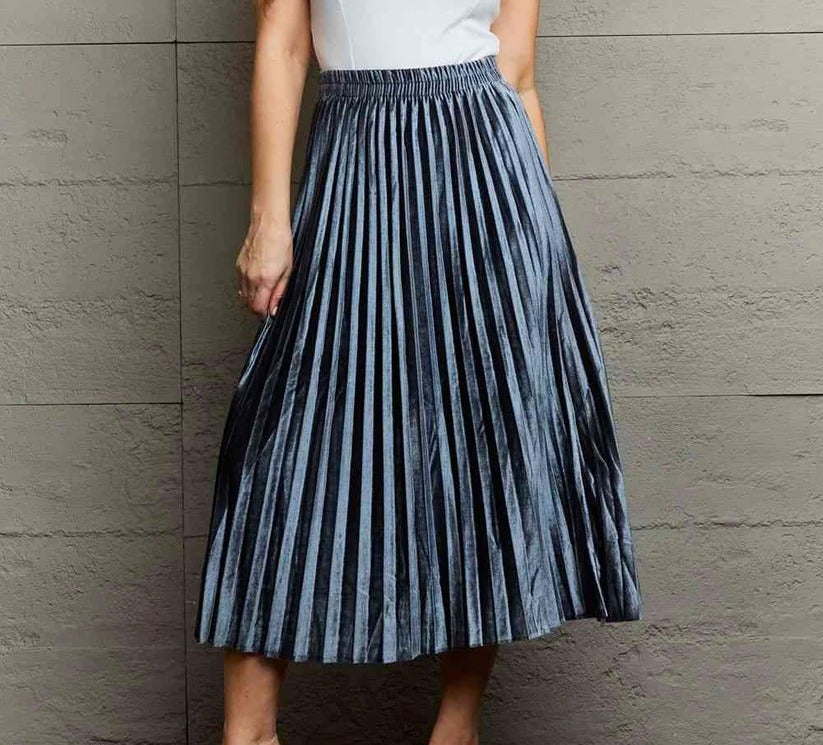 Women's Ninexis Accordion Pleated Flowy Midi Skirt