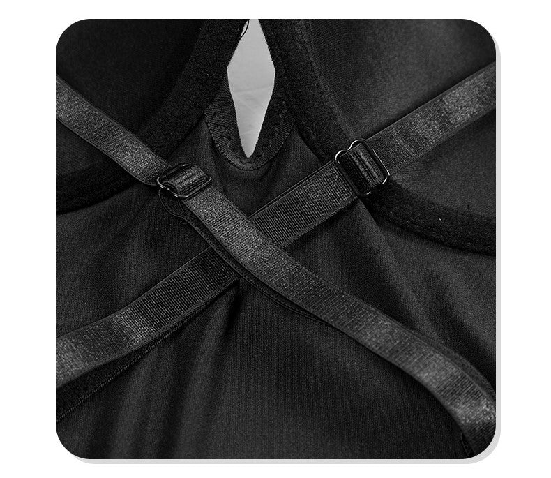 New Suspender Dress – Tight Split Hip Skirt