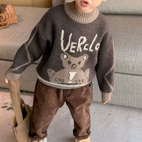 Warm Knit Base Sweater for Boys