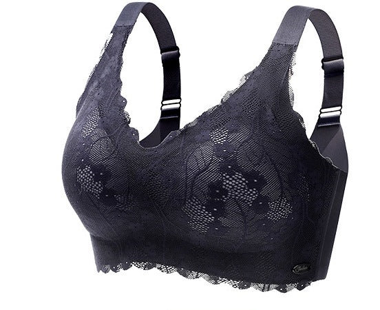 Women’s Seamless Sports Bra – Full Coverage, Large Bust Support, No Steel Ring, Side-Smoothing, Anti-Sagging Fit (Plus SKMIM2570