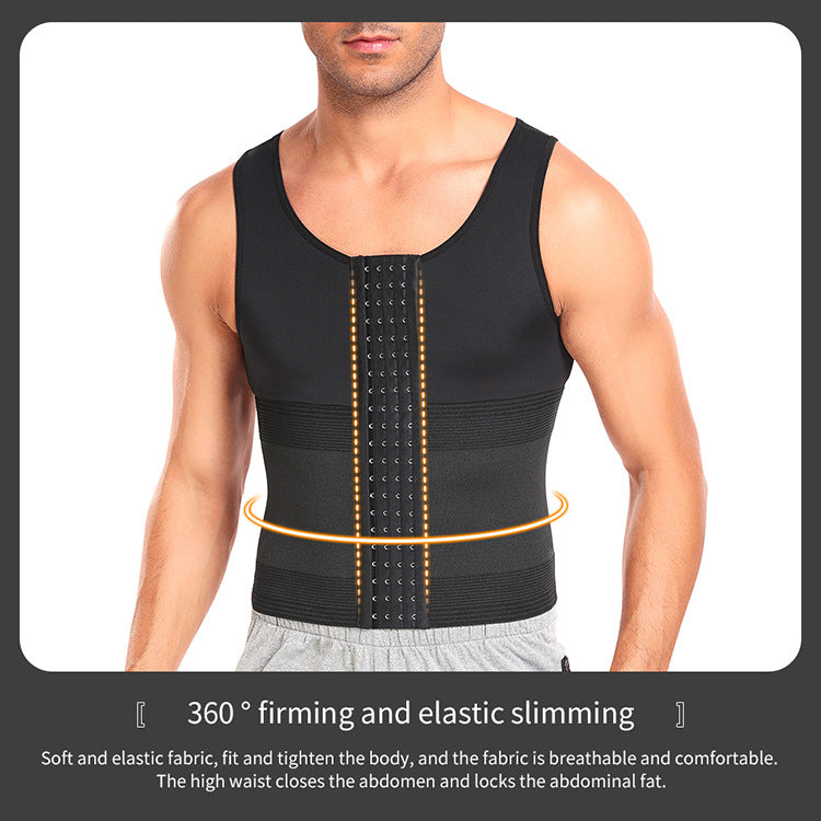 Sports Body Shaping Vest – Tight Corset Belly Control, Breathable Compression Underwear Tank