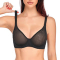 Plus Size Shaping Underwire Push-Up Bra – Lightweight Thin-Cup Supportive Everyday Underwear
