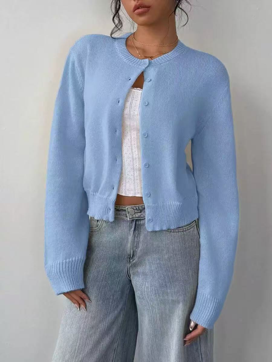 Women's Multi-Color Long-Sleeved Knitwear - Autumn/Winter Collection
