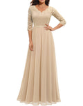 Women’s Lace Splicing Long Waist Noble Dress