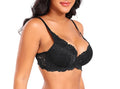 French Lace Underwear Set with Gathered Bra – Elegant Support and Delicate Detail