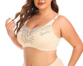 Large Size Sports Bra Wireless American Back Lace Vest Style Comfortable Underwear