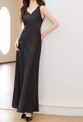 Women’s Elegant Sleeveless Long Dress – Premium Summer Flowing Skirt