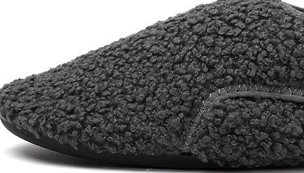 Autumn and Winter Velvet Cotton Slippers for Boys and Girls, Lazy Shoes, Non-Slip Soft-Soled Cotton Indoor Home Fitness Shoes