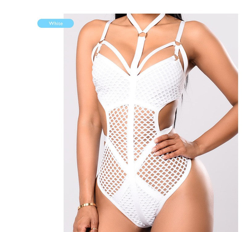 One-Piece Binding Bikini Swimsuit - Adjustable Wrap Design with Supportive Fit