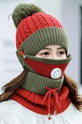 Women Thick Winter Solid Colored Tremendous Knitted Hat