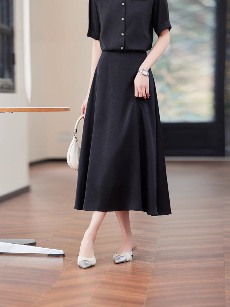 Women’s High-Waist A-Line Umbrella Skirt Dress