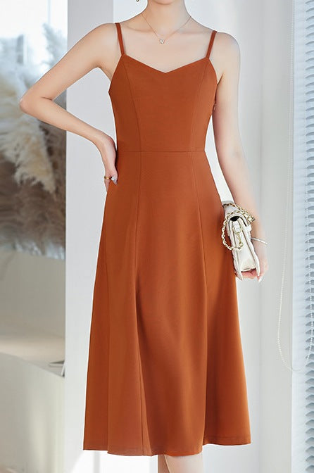 Women’s Hepburn-Inspired Strap Dress