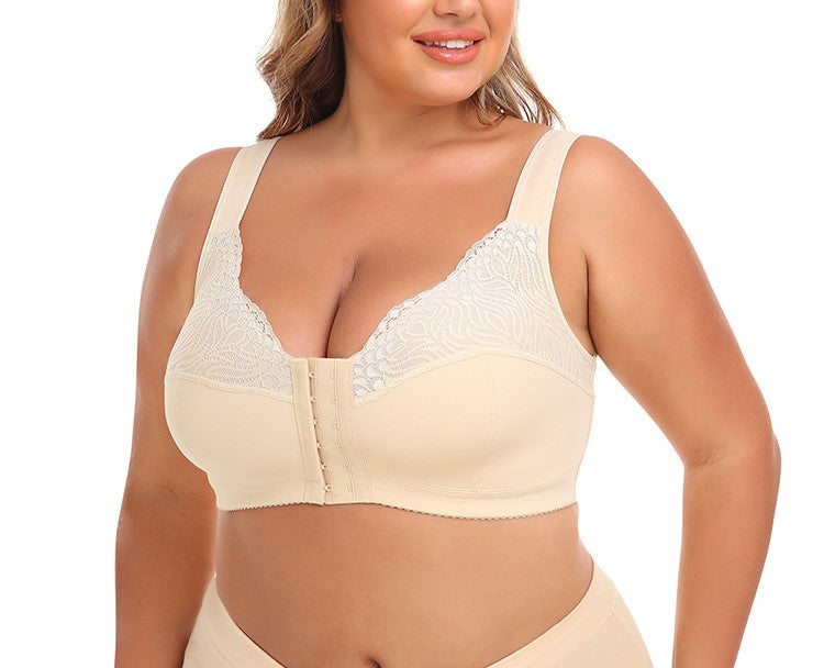Adjustable Plus Size Longline Sports Bra Vest with Side Support, Body Shaping Fit & 3-Row Hook-and-Eye Closure