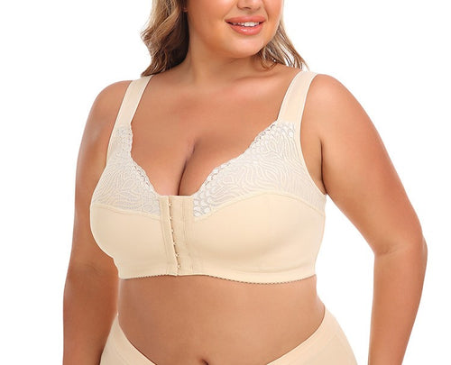 Adjustable Plus Size Longline Sports Bra Vest with Side Support, Body Shaping Fit & 3-Row Hook-and-Eye Closure